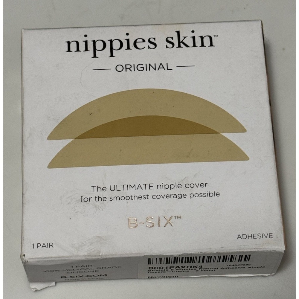 Nippies Skin Original B-SIX Nipple Cover Creme Color Size 1 S/M (3") A-C Cups